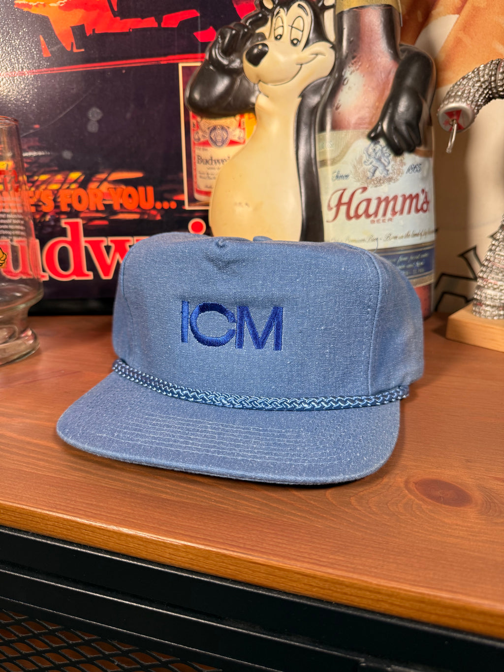 Vintage ICM Embroidered Snapback Hat