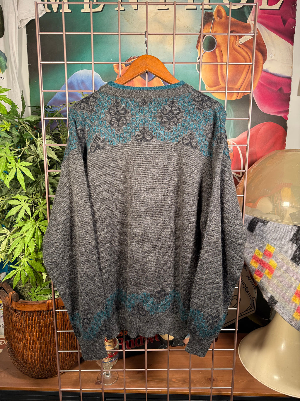 Vintage Aggio Stitched Golf Sweater (M)