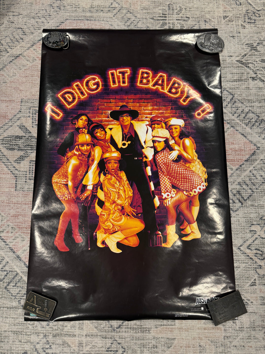 Vintage 2002 Austin Powers I Dig It Baby Poster (22.5x34.5)