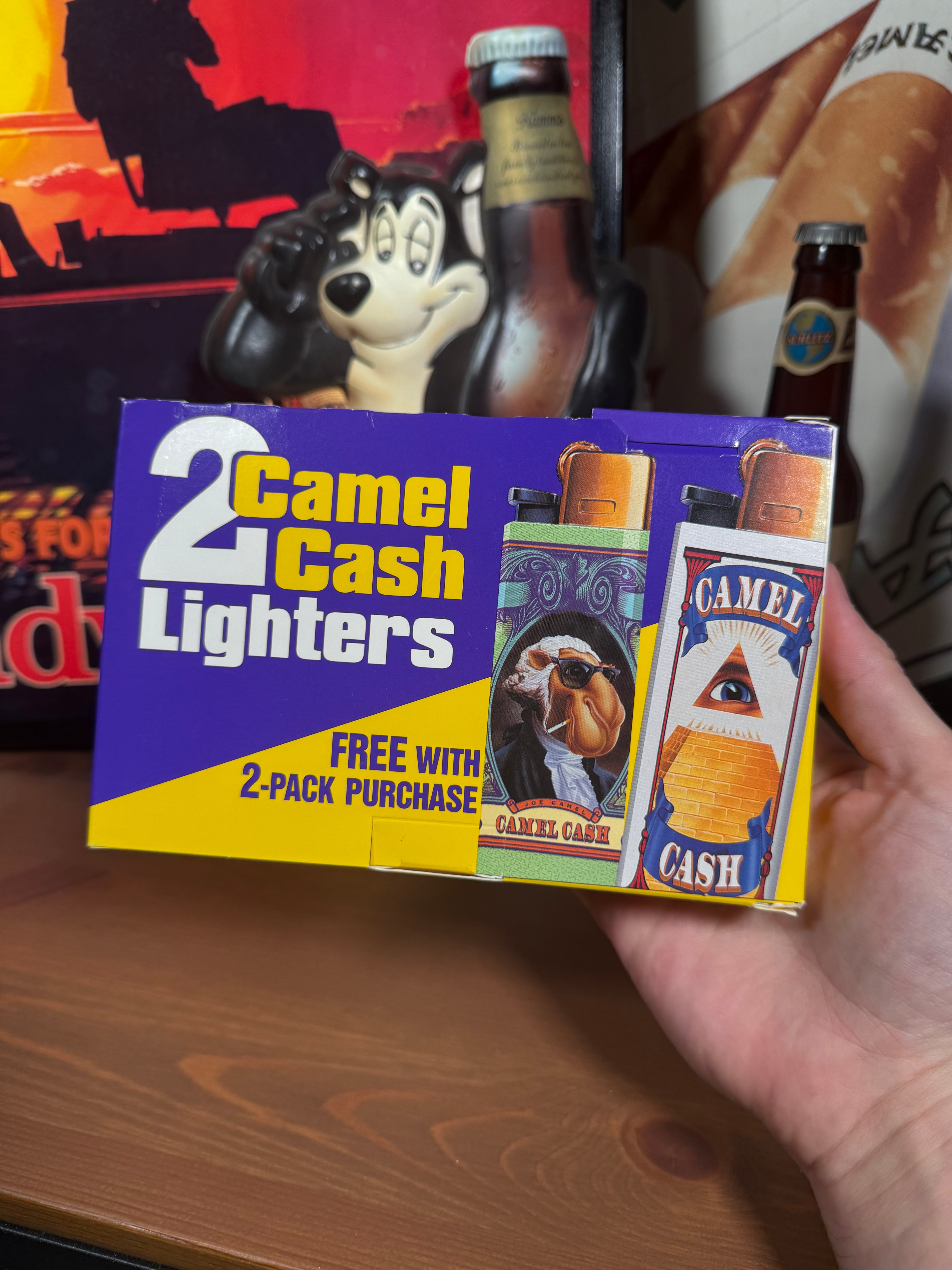 Vintage Unopened Camel Cigarettes Lighter Set