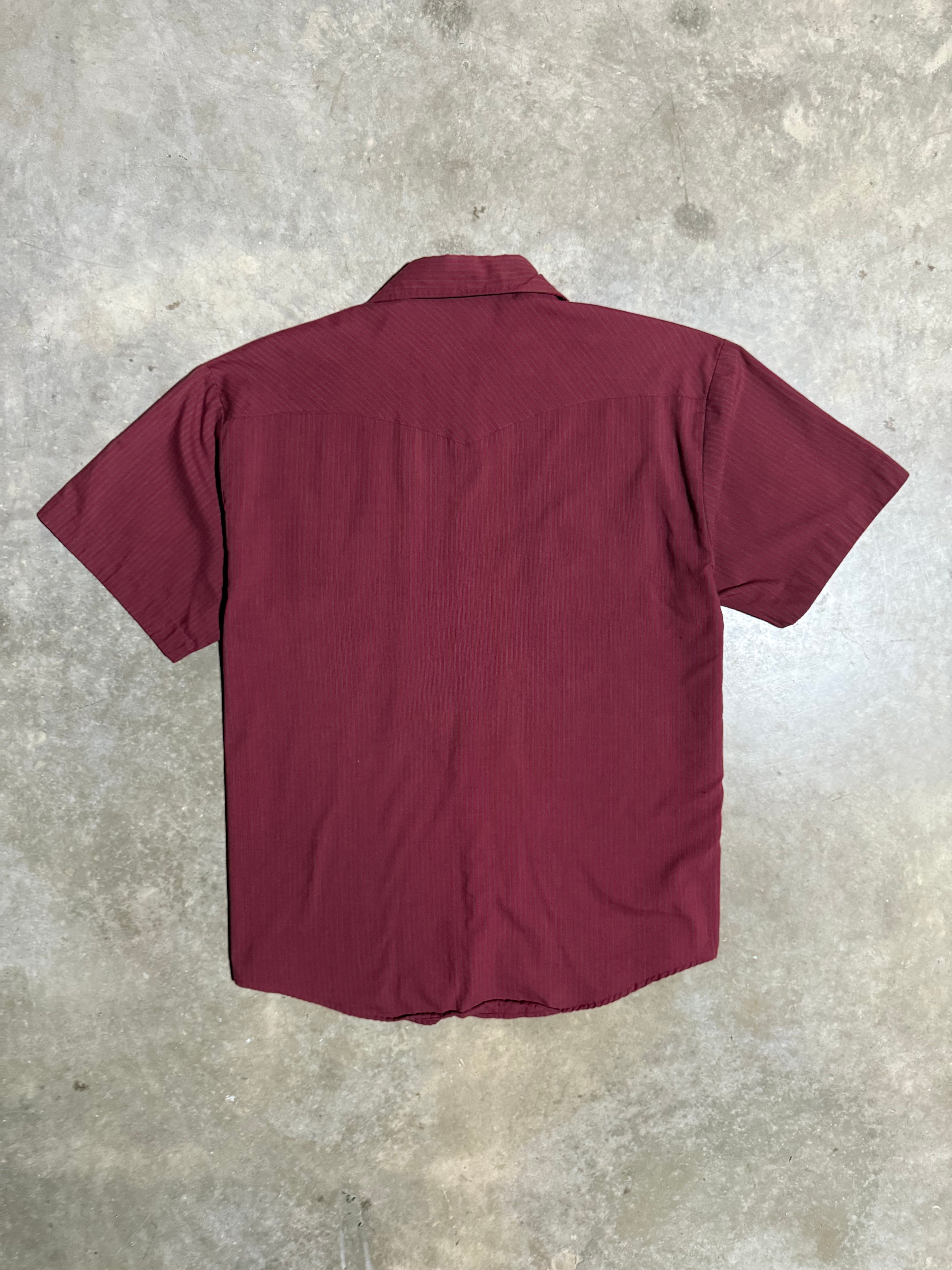 Vintage Stone River Pearl Snap Short Sleeve Shirt (XL)