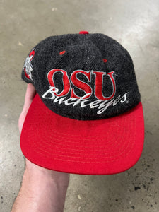 Vintage 90s Ohio State Buckeyes Embroidered SnapBack Hat