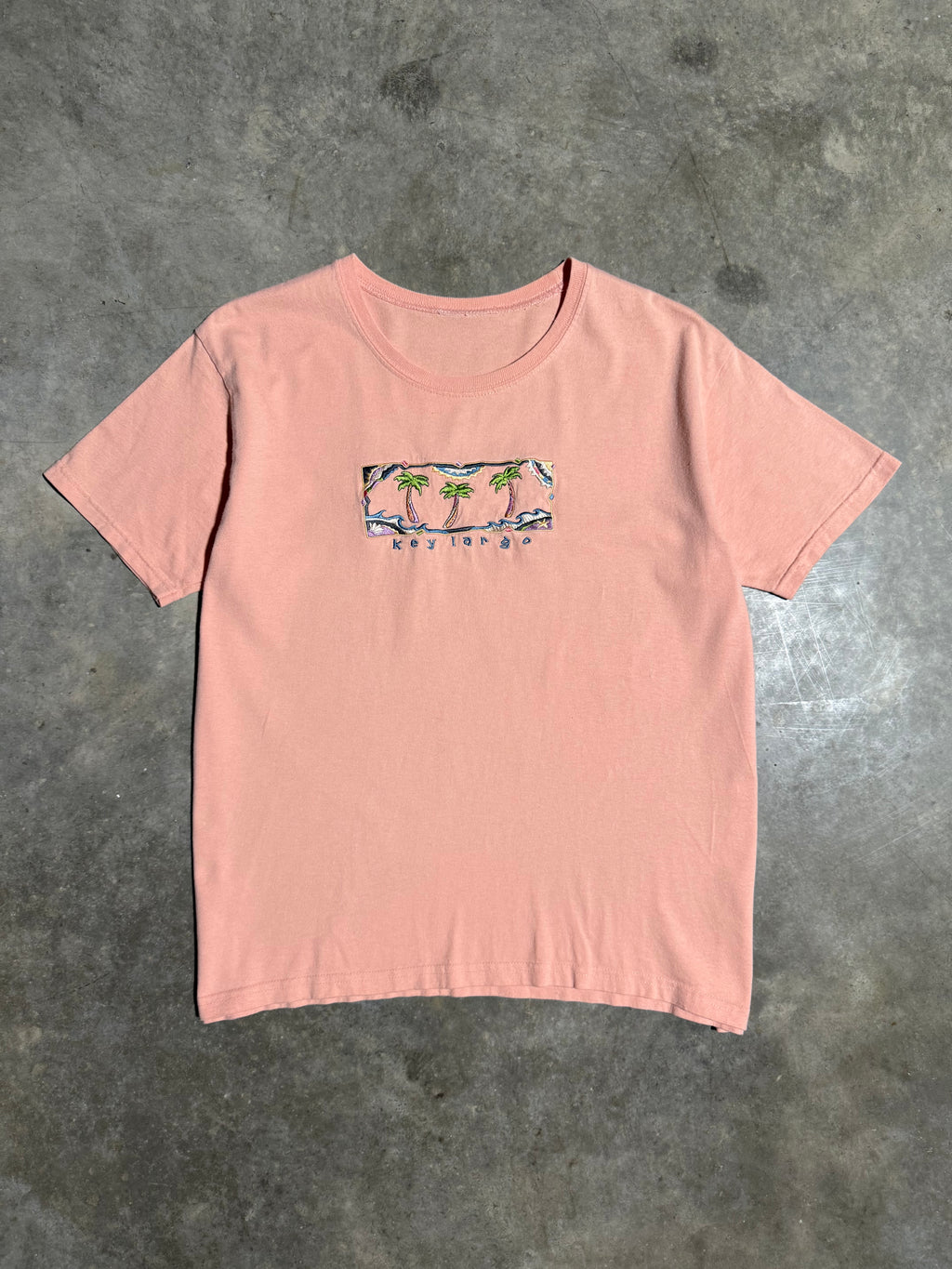 Vintage Key Largo Woman’s Embroidered Tee (WL)