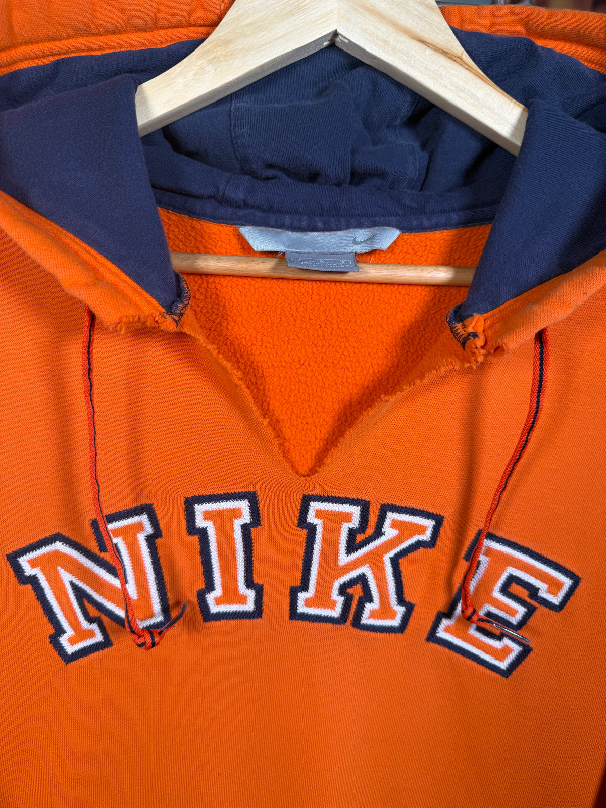 Vintage Early 2000s Nike Cut Neck Hoodie (L)