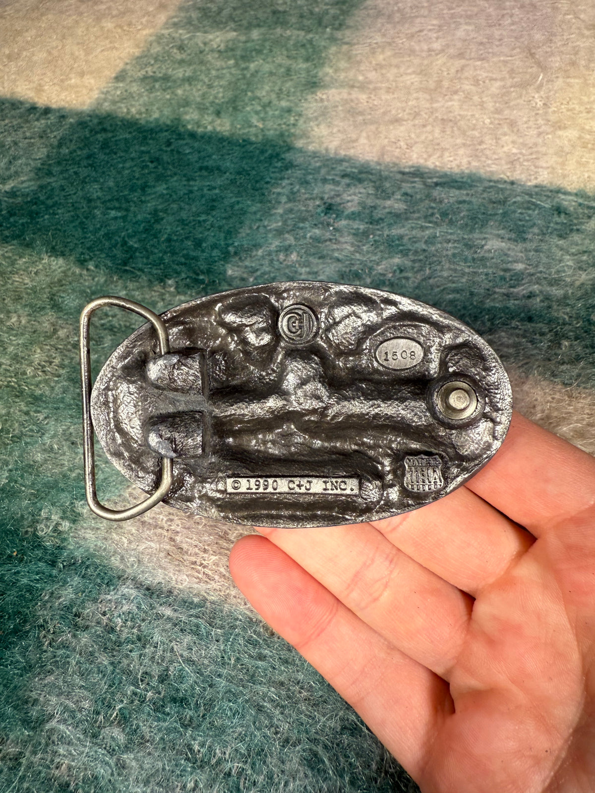 Vintage 1990 Corvette Belt Buckle