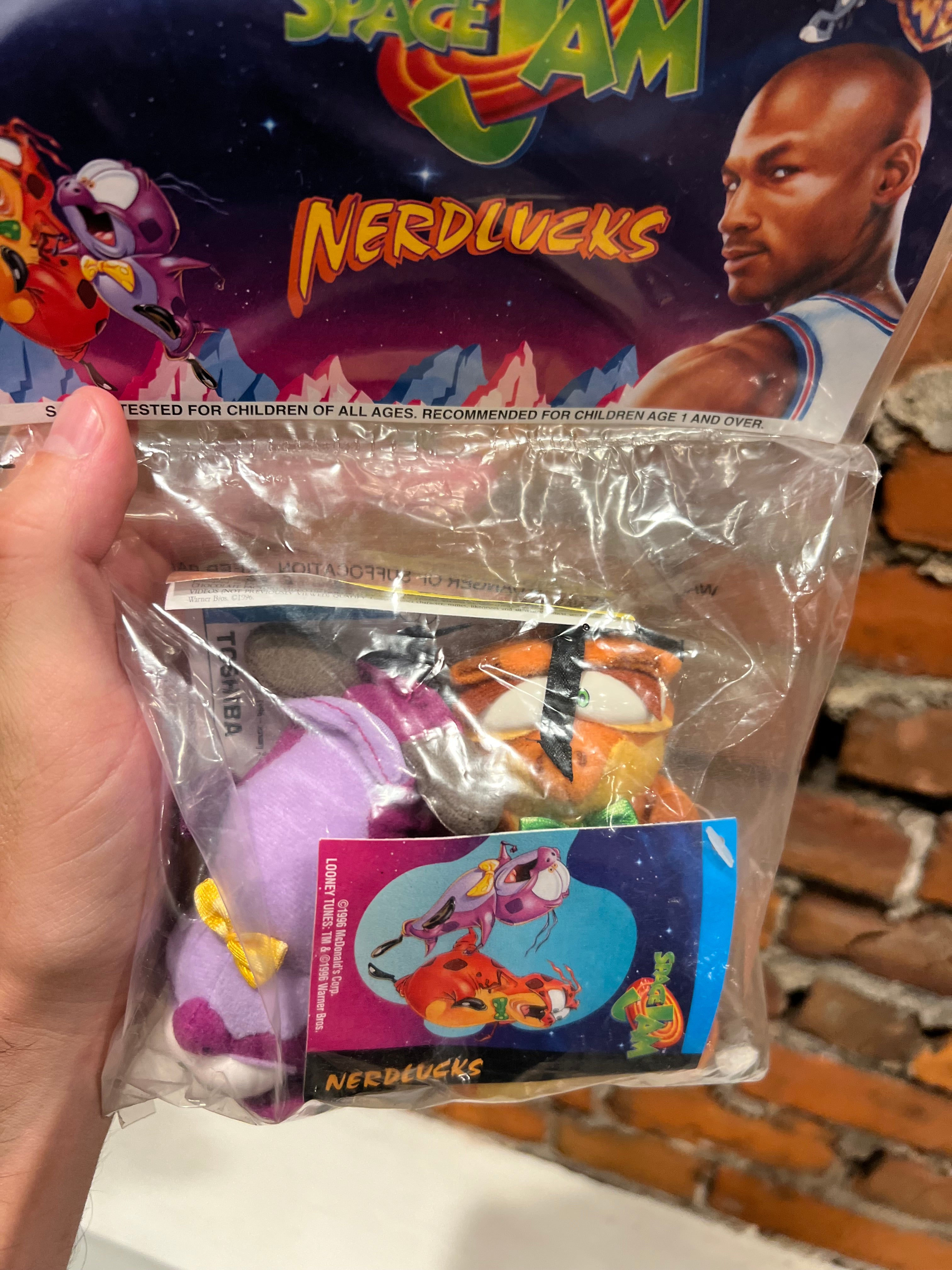 Vintage Space Jam McDonald’s Nerdlucks Plushes