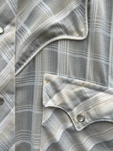 Load image into Gallery viewer, Vintage Kenny Roger Grey/White Pearl Snap Western Shirt (L/XL)
