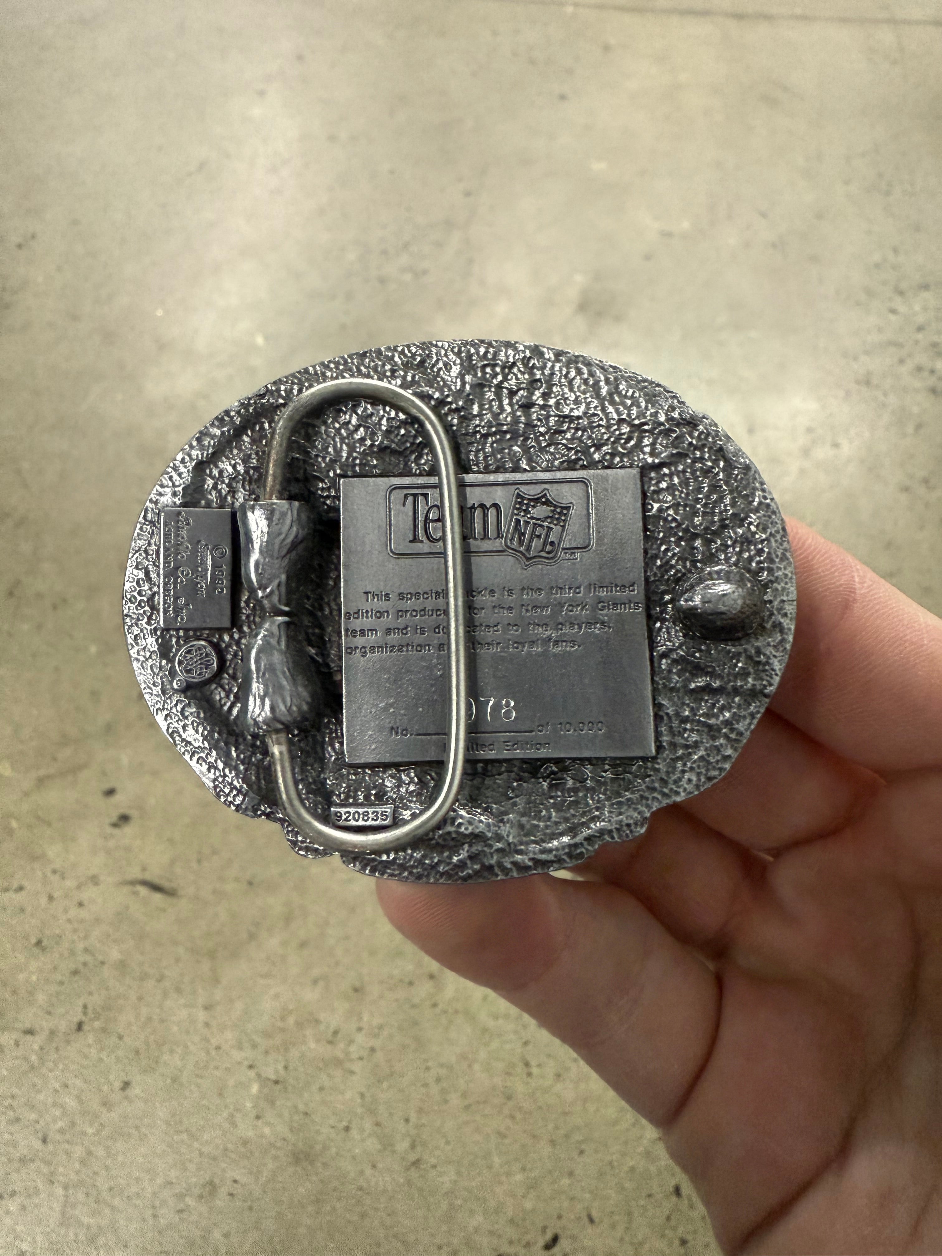 Vintage New York Giants Belt Buckle
