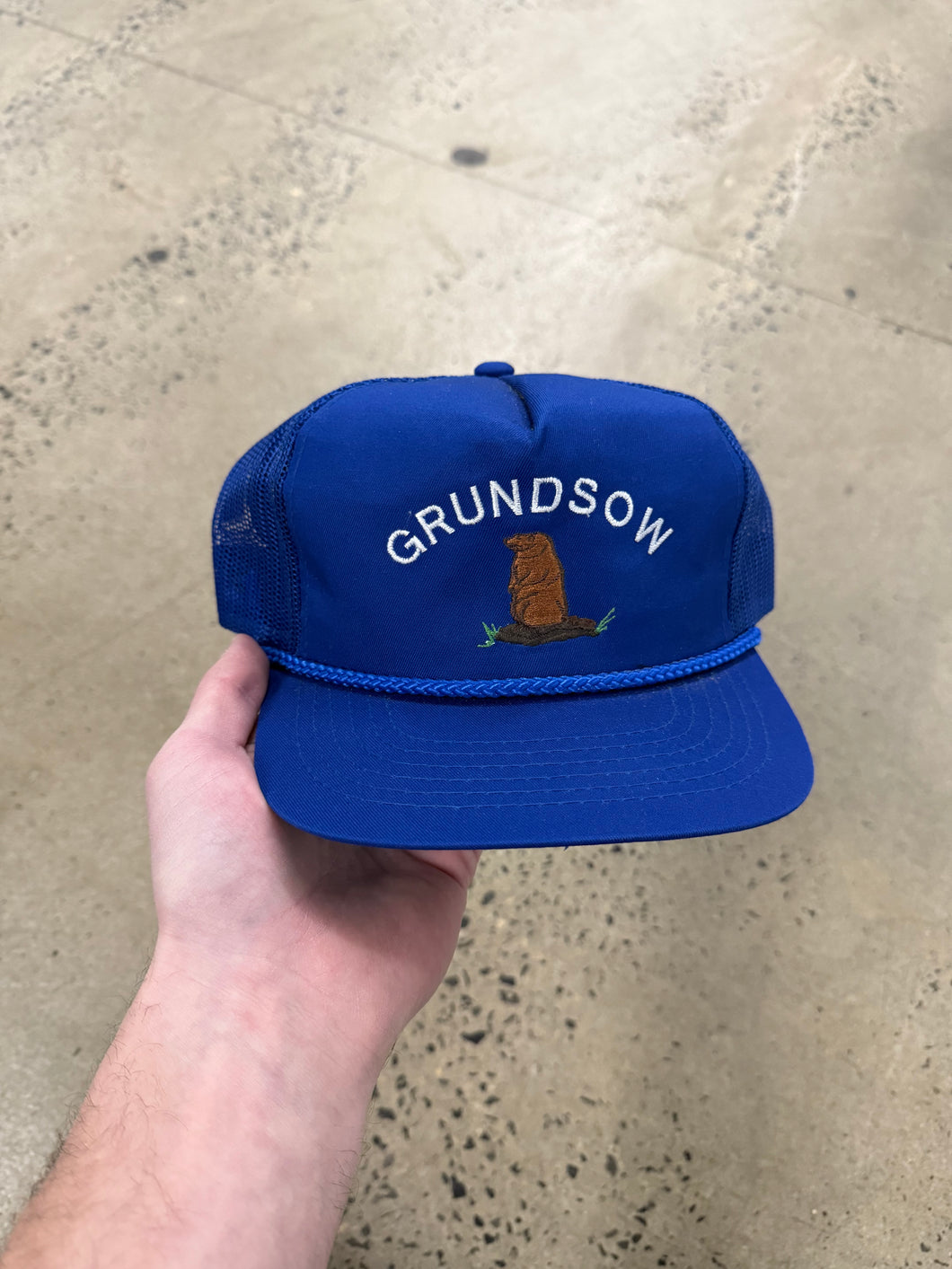 Vintage Grundsow Groundhog Trucker Hat