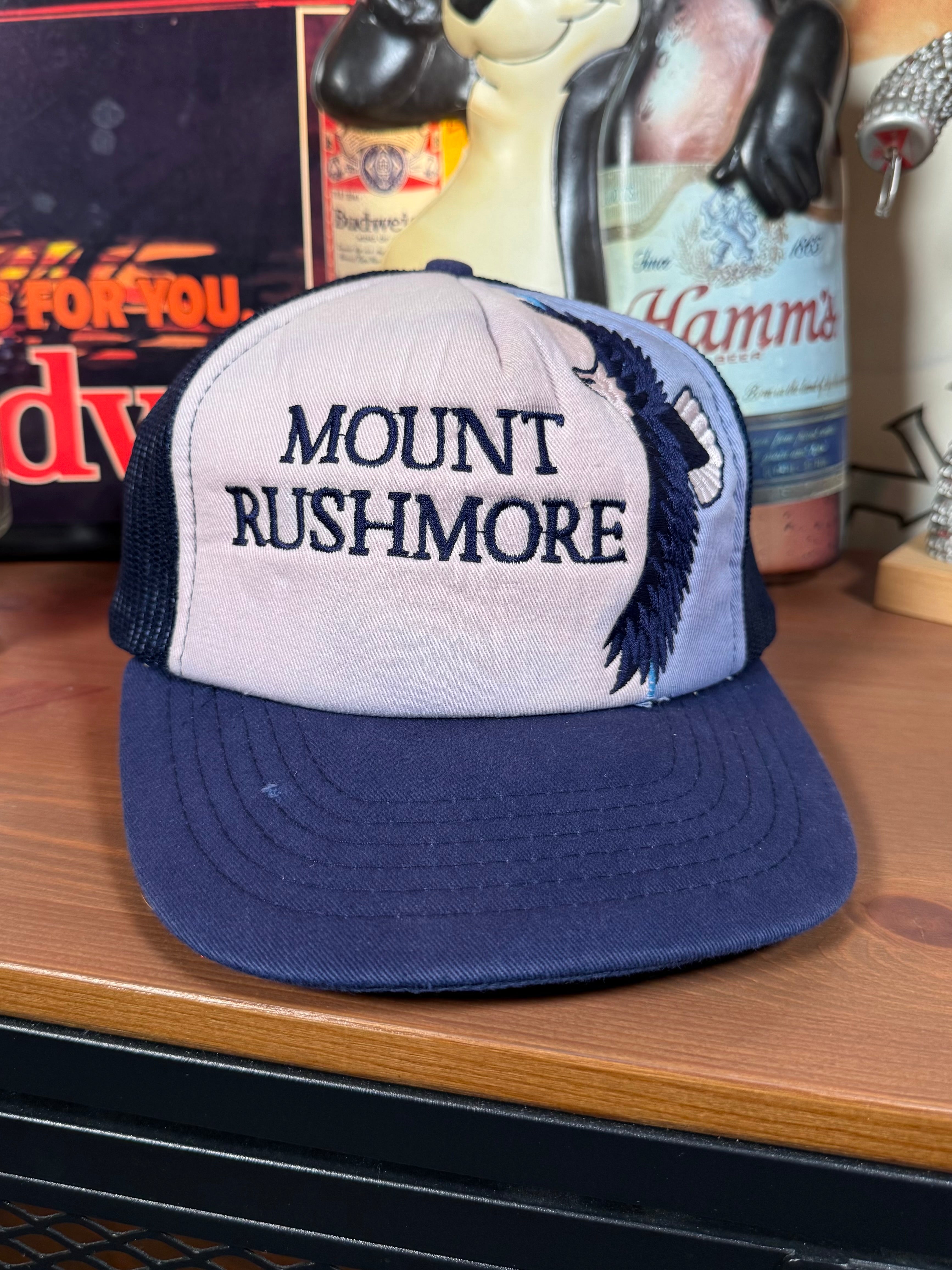 Vintage Mount Rushmore Eagle Trucker Hat