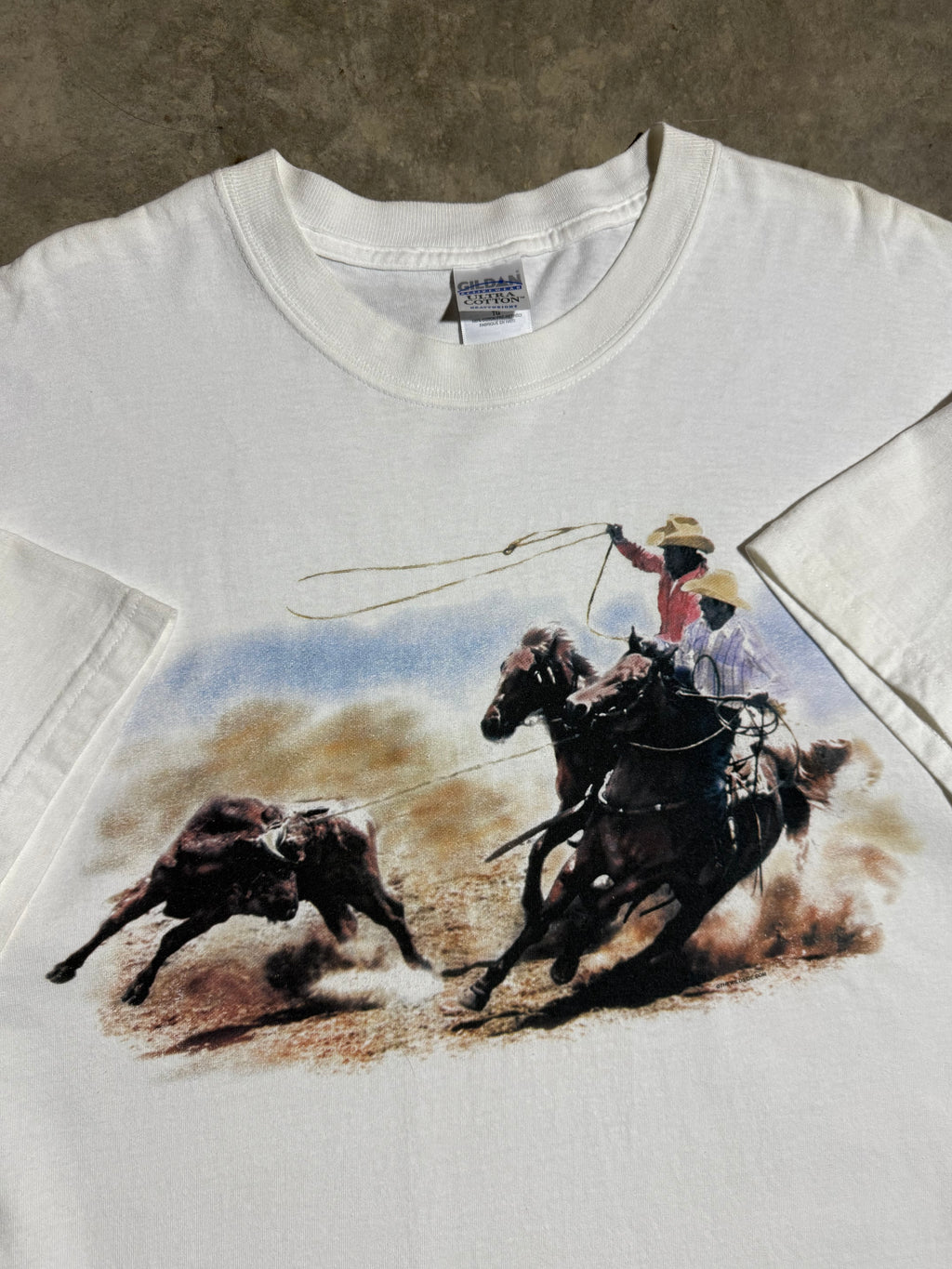 Vintage Cowboy Lasso T-Shirt (XL)