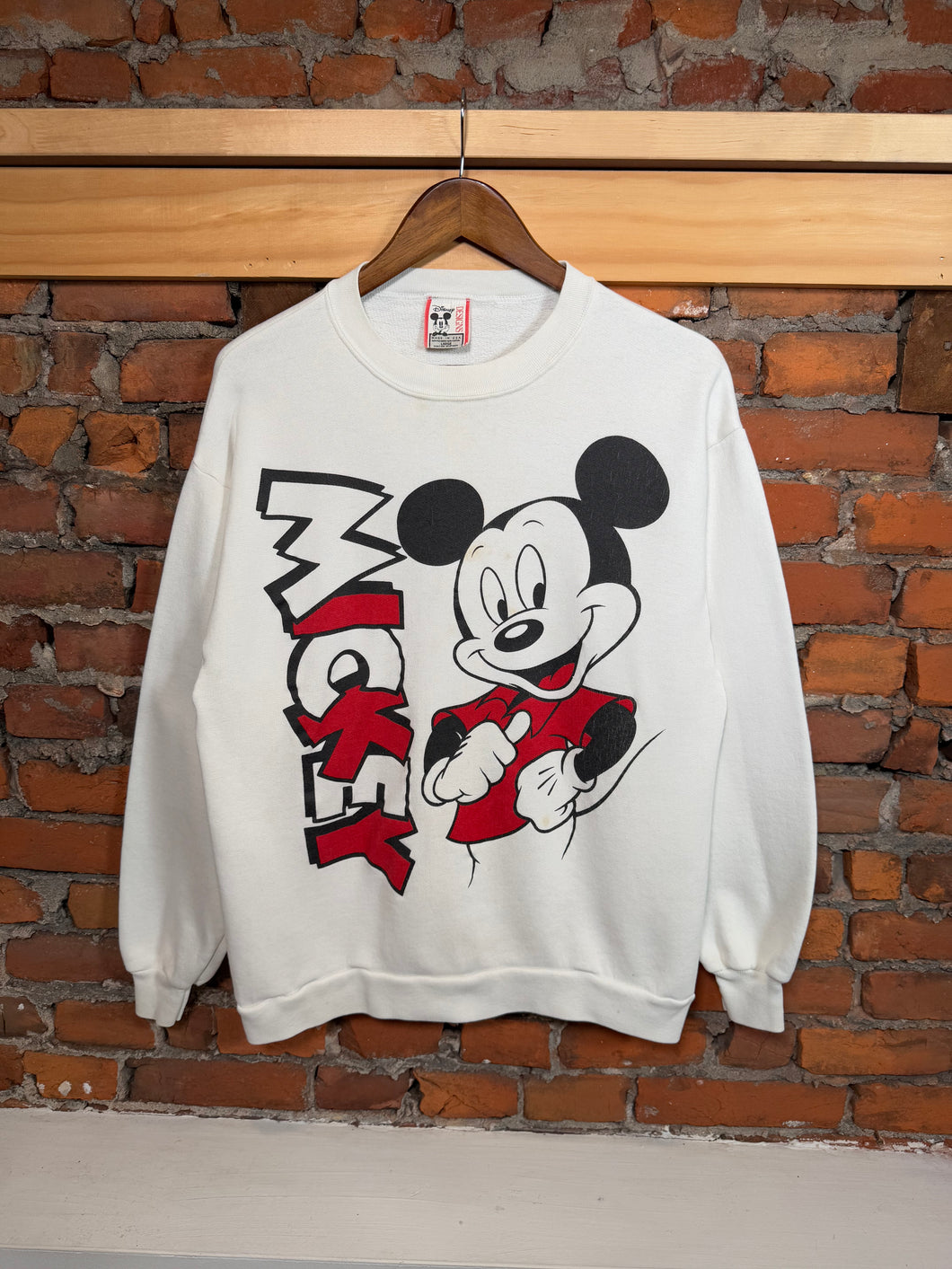 Vintage Mickey Mouse Double Sided Crewneck (S)