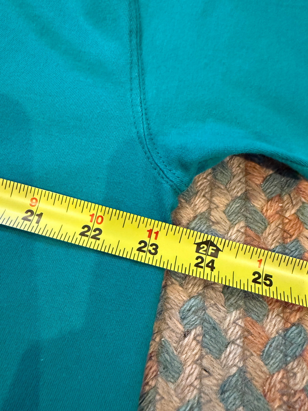 Vintage 90s Russell Athletic Teal Heavyweight Pocket Tee (XXL)