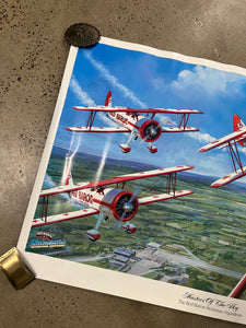 Vintage Red Baron Frozen Pizza Double Sided Poster (2ftx3ft)