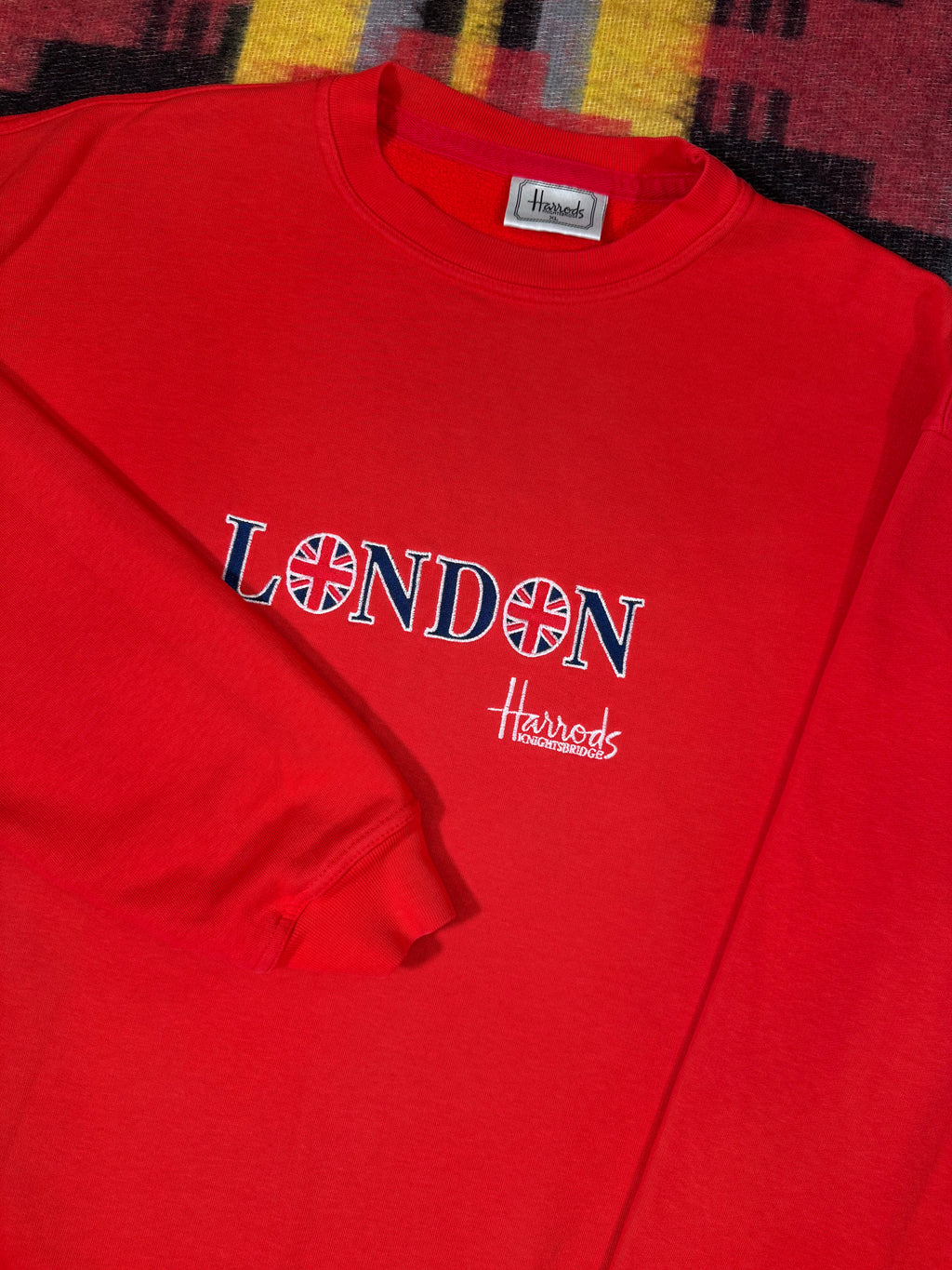 Vintage Harrods London Embroidered Crewneck (XL)