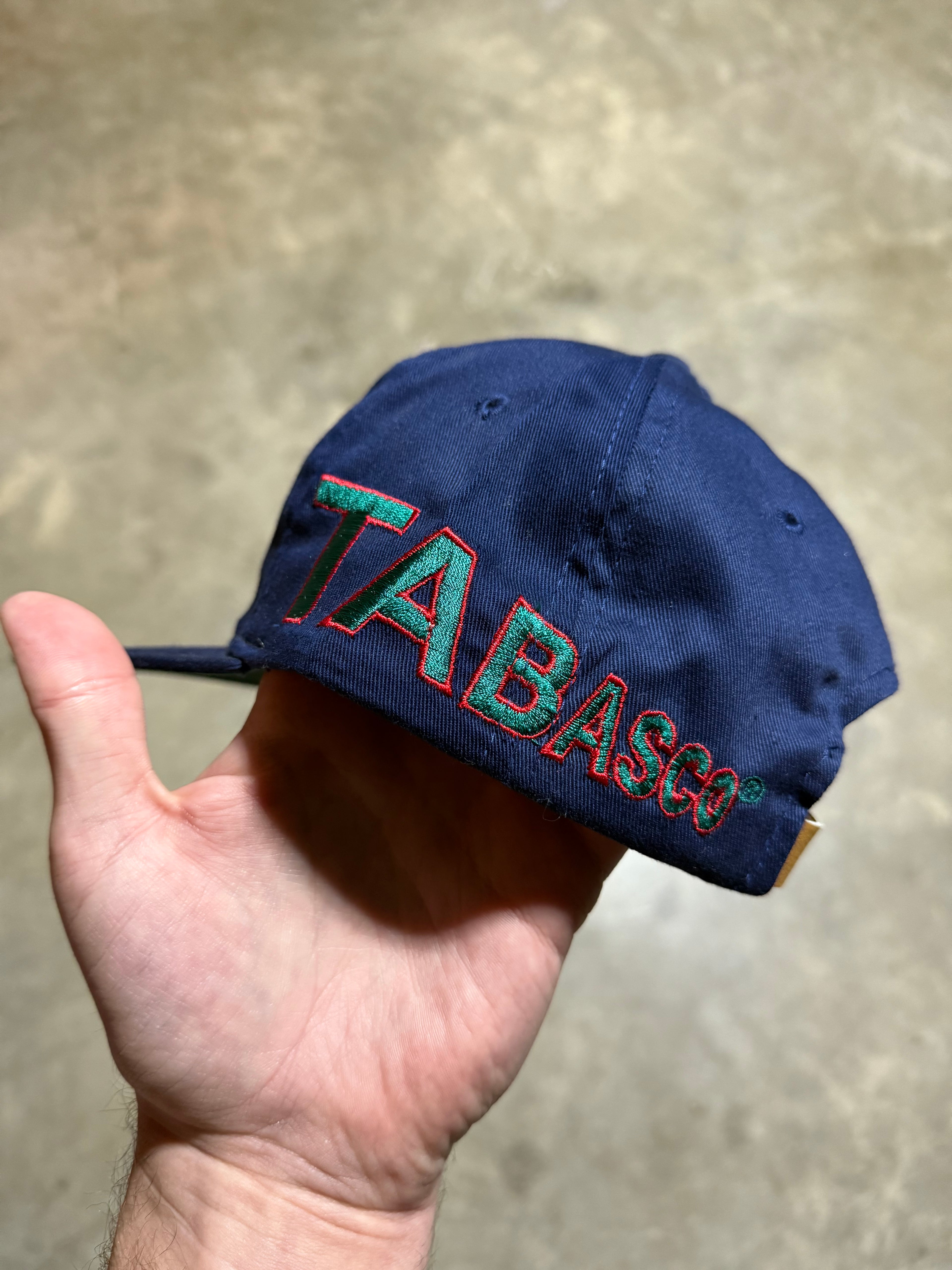 Vintage Tabasco Hot Stuff Leather Strap Hat