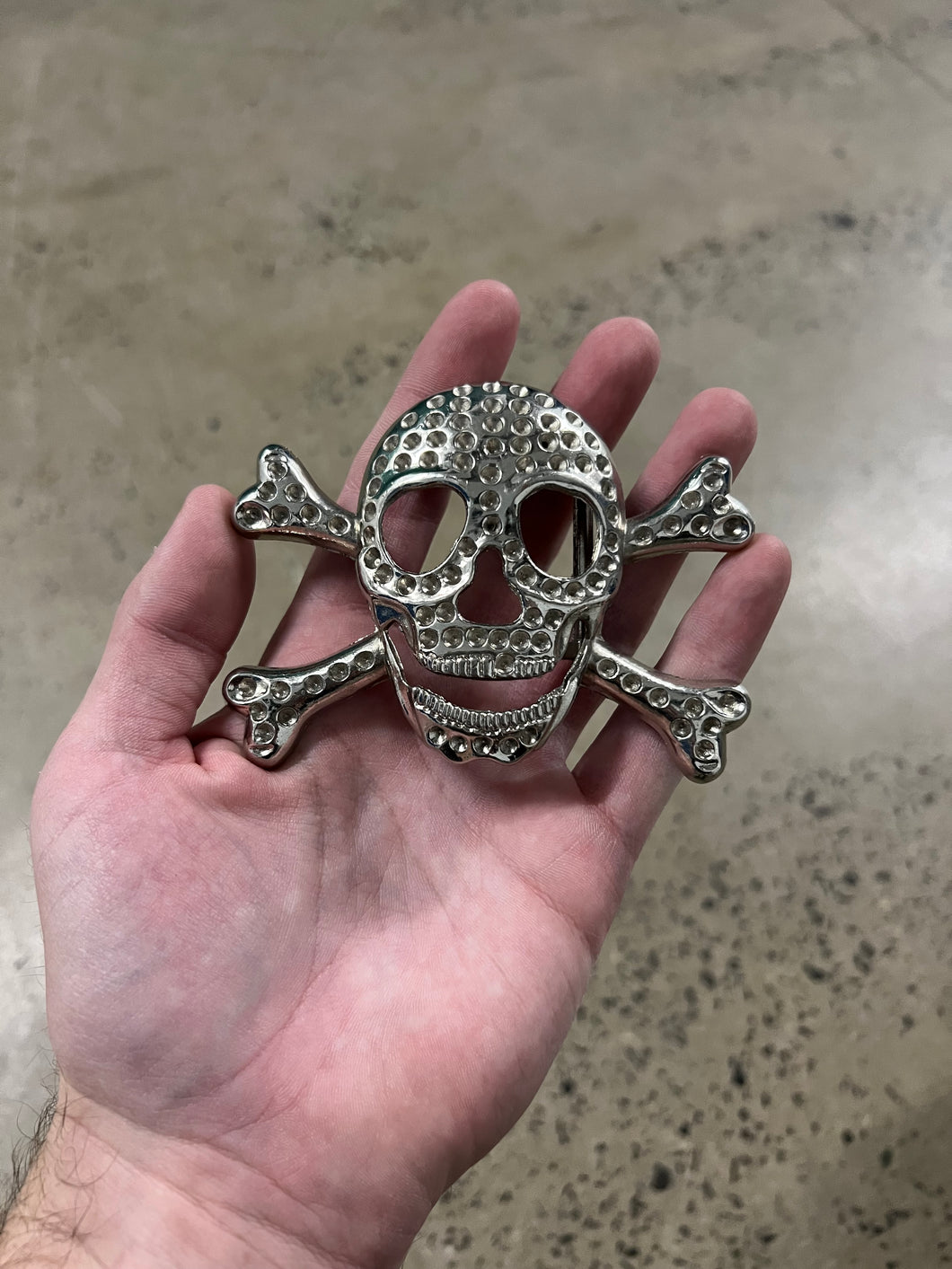 Vintage Skull Belt Buckle