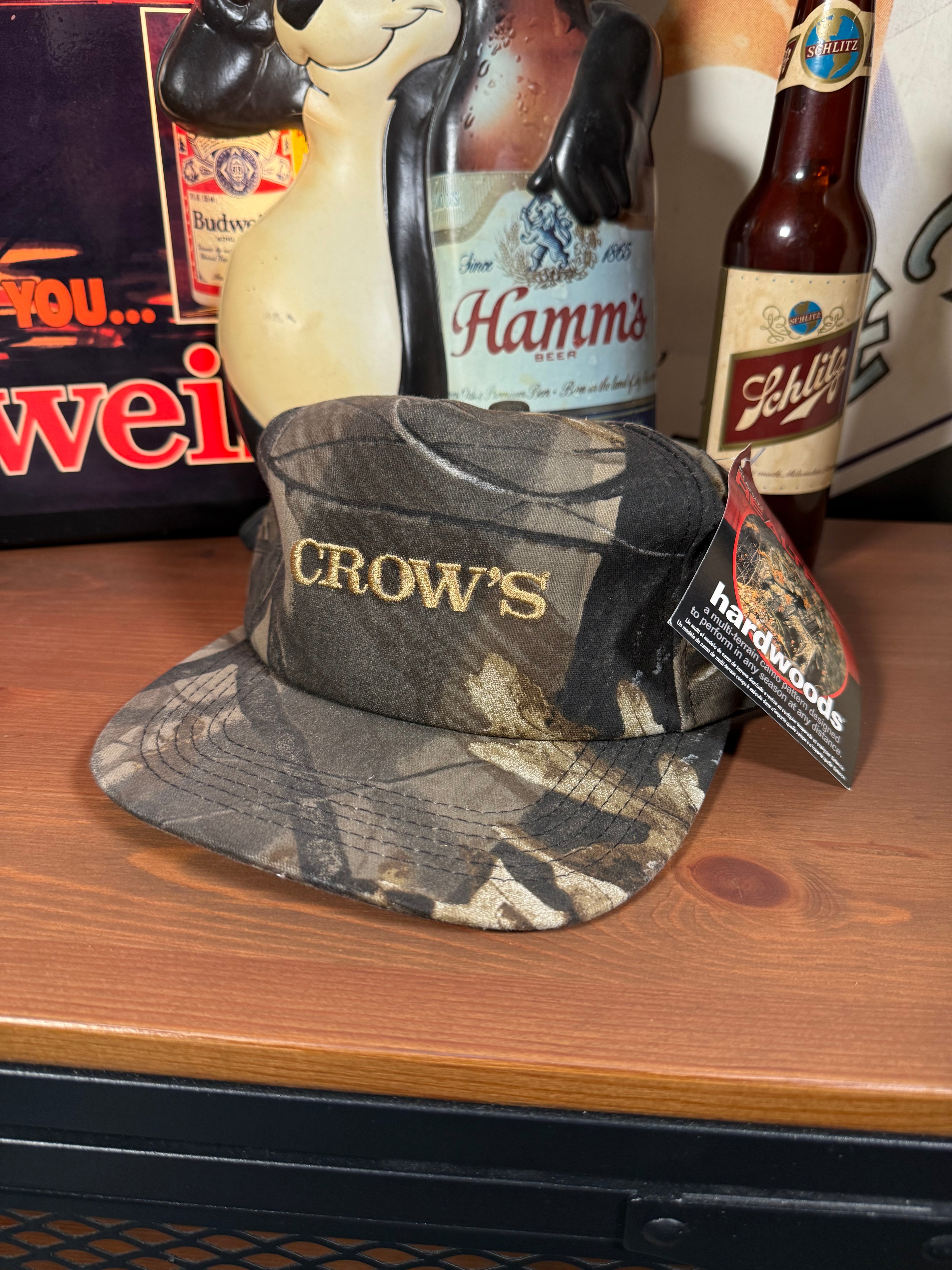 Vintage Crow’s Seed K Products Snapback Camo Hat