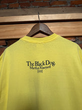 Load image into Gallery viewer, Vintage 1991 The Black Dog Martha’s Vineyard Yellow Tee (L)
