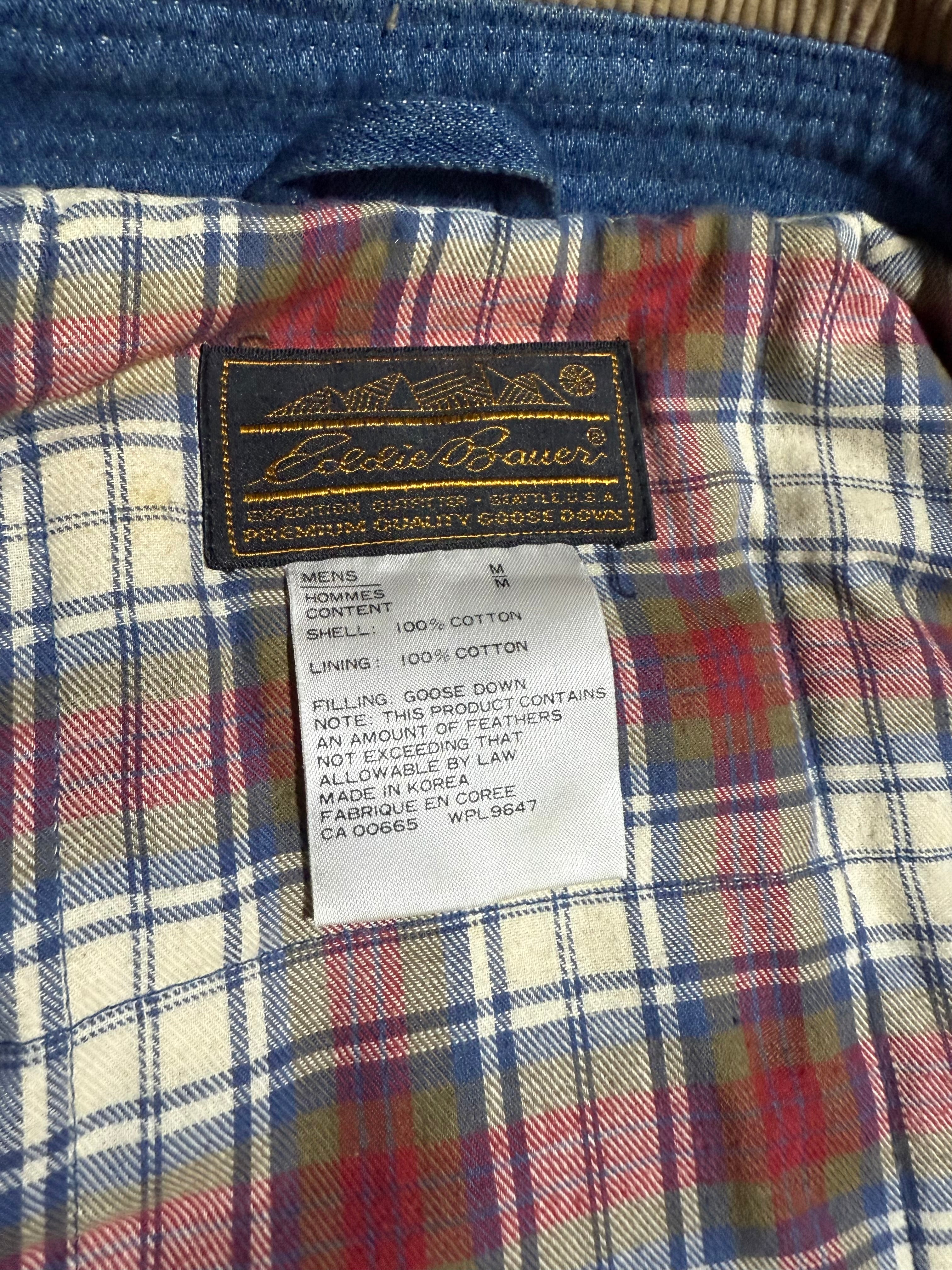 Vintage Eddie Bauer Flannel Lined Denim Jacket (M)