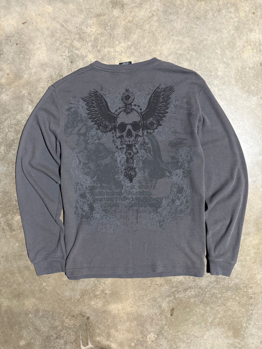 2000s Elite MMA Skull Thermal Longsleeve (XL)
