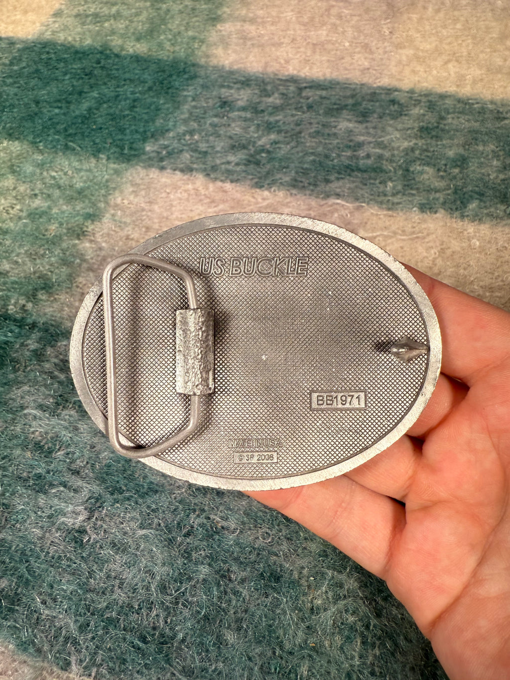 2000s American Bass Master American Flag Belt Buckle