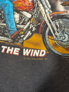 Vintage 1991 Harley Davidson Ride Like The Wind Shirt (L/XL)
