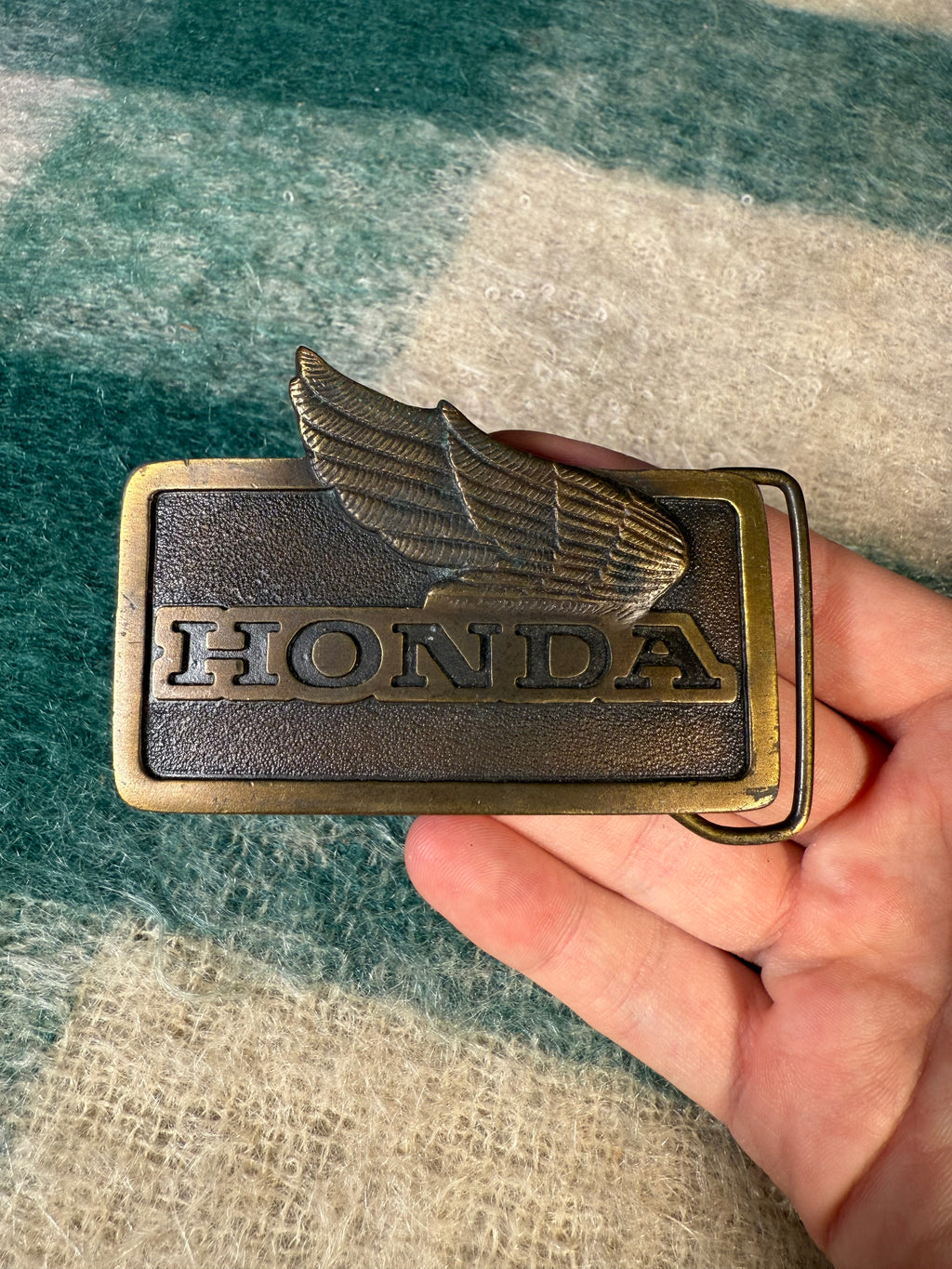 Vintage 70s Honda Belt Buckle