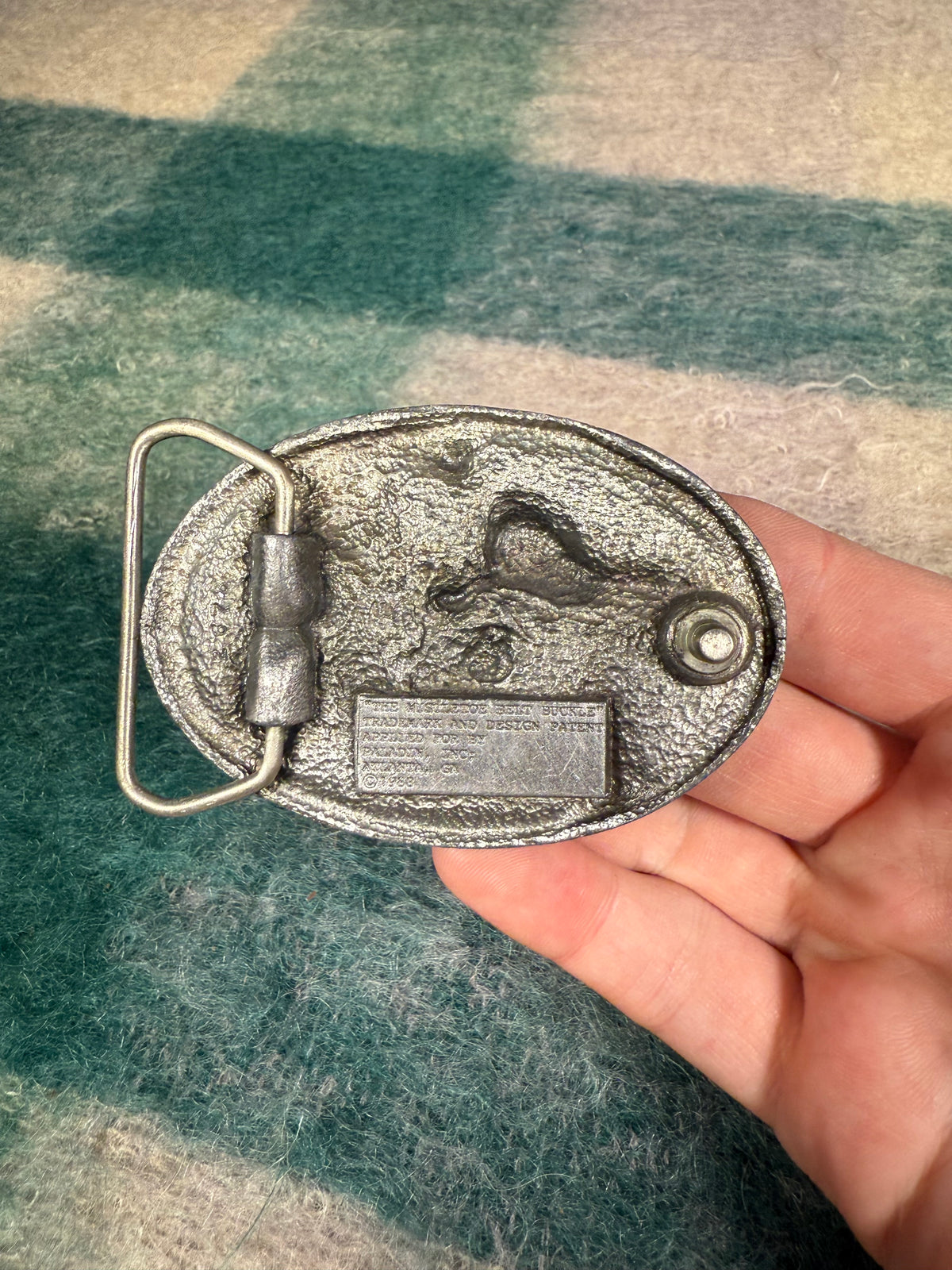 Vintage Multicolor Cactus Belt Buckle