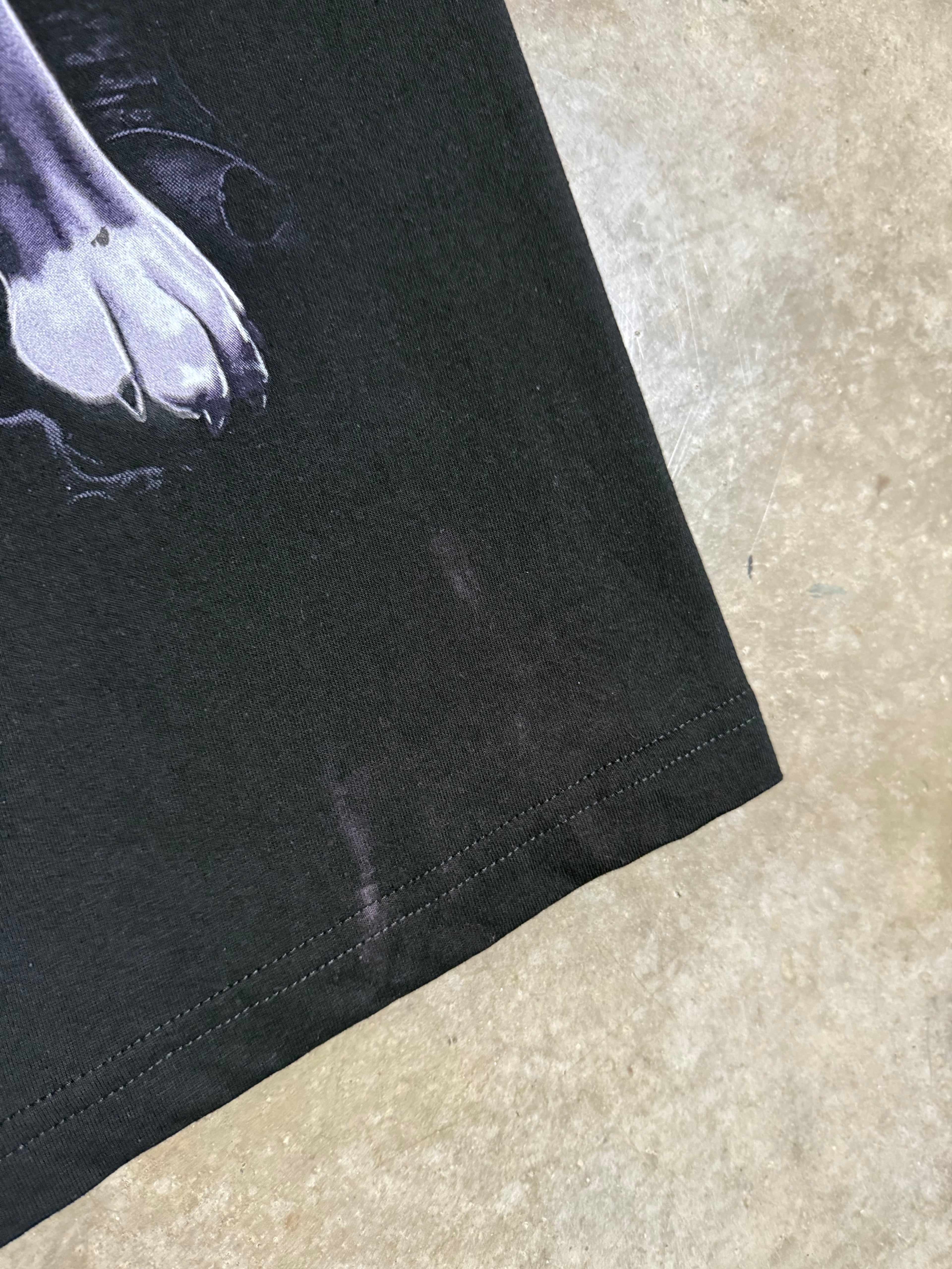 Vintage Y2K Searching For You Grim Reaper Dog T-Shirt (XL)