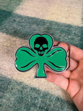 Vintage 2000s Skull Clover Belt Buckle