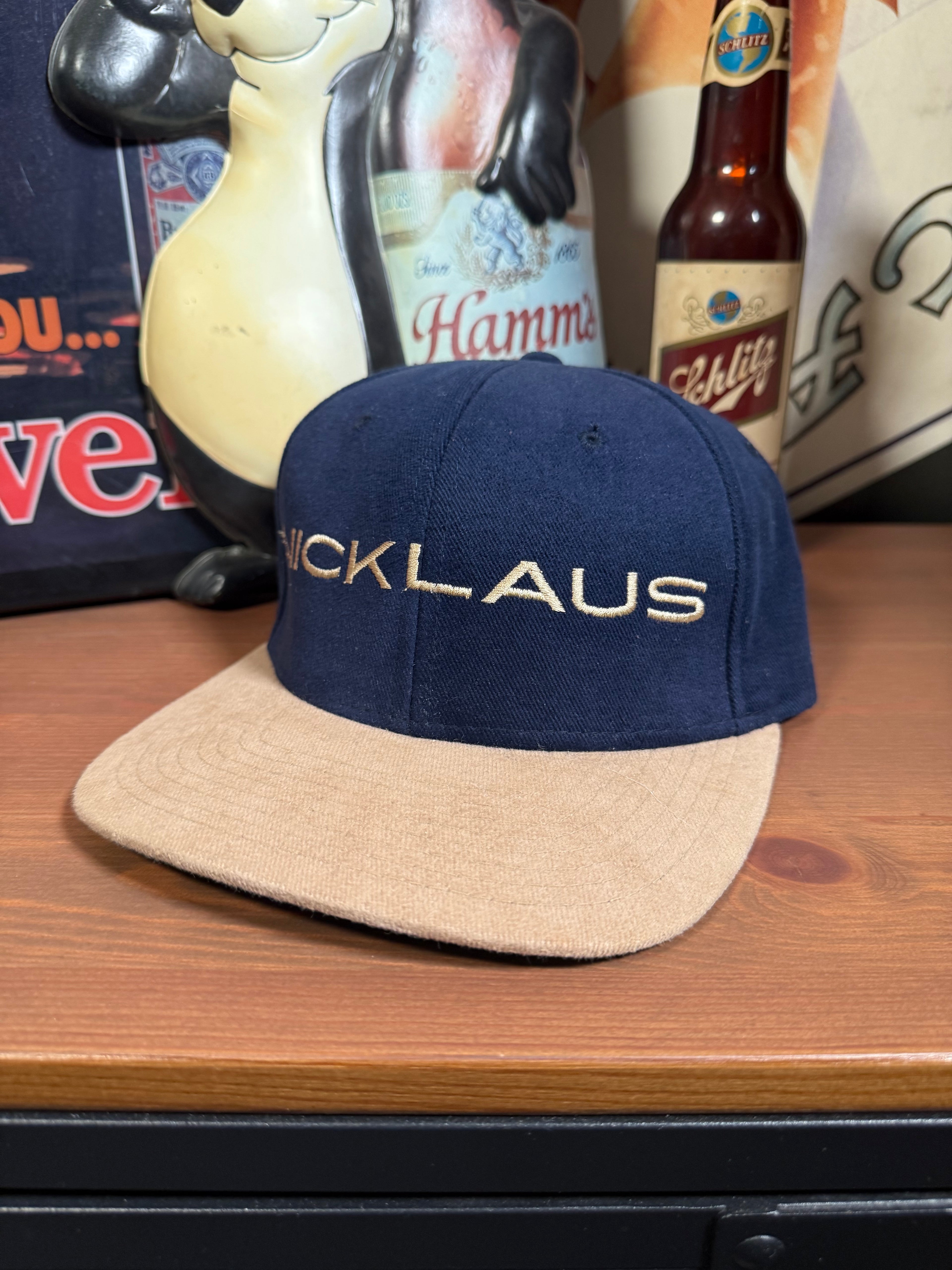 Vintage Nicklaus Golf Leather Strap Hat