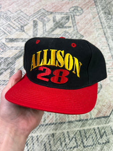 Vintage Davey Allison Embroidered Nascar SnapBack Hat