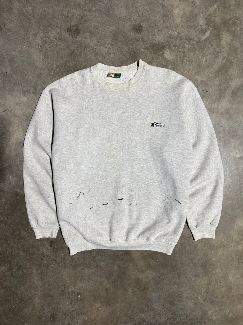 Vintage 90s Chester Cheetah Embroidered Distressed Crewneck (XL)