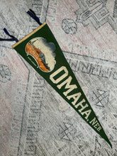 Load image into Gallery viewer, Vintage 50s/60s Omaha Nebraska Pennant (26 inch)

