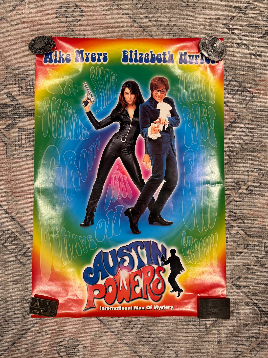 Vintage Austin Powers Tie Dye Poster (23x33)
