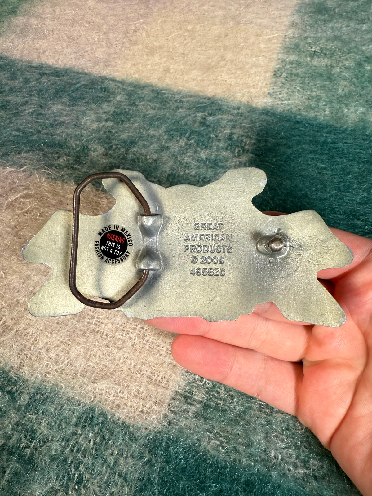 2000s Skull Guitar Belt Buckle