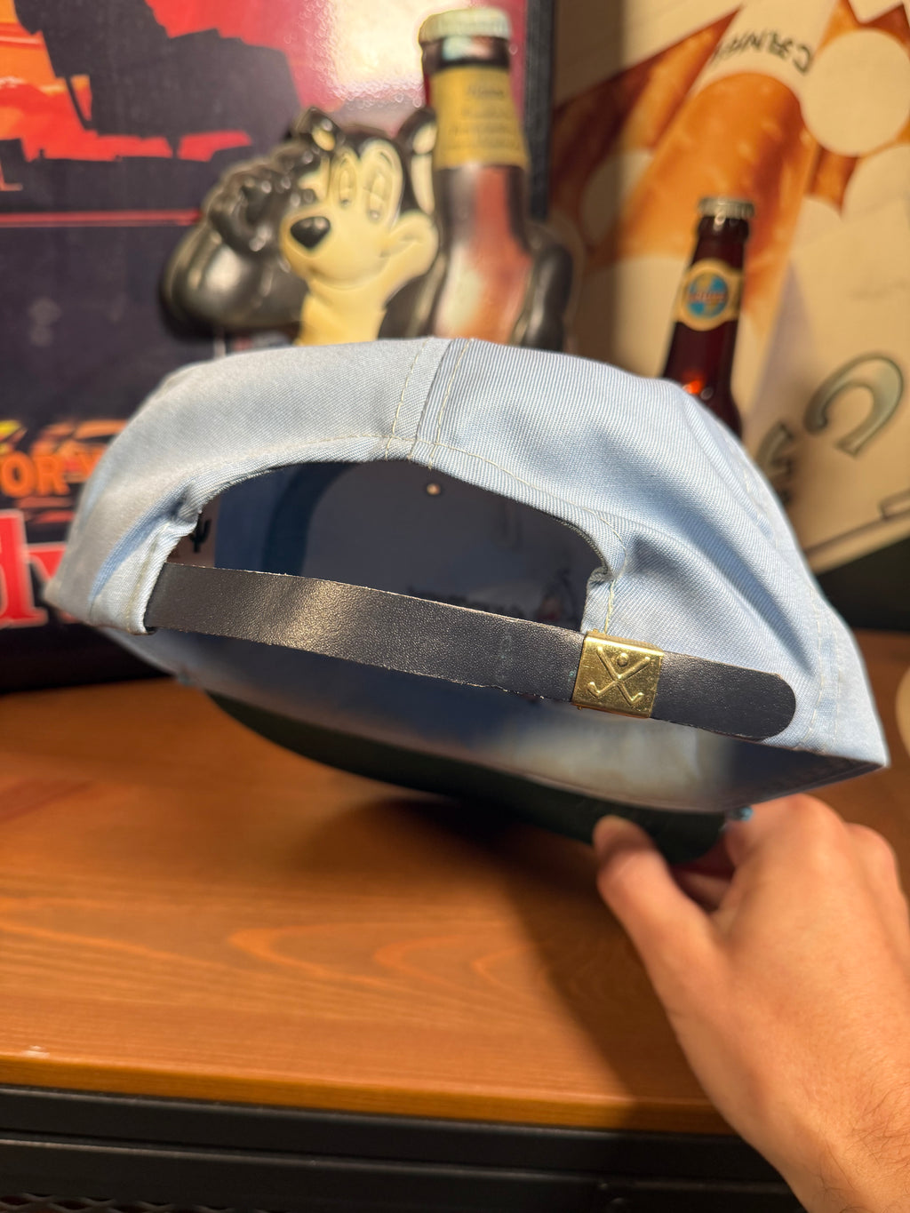 Vintage Everybody Duck Golf Leather Strap Hat