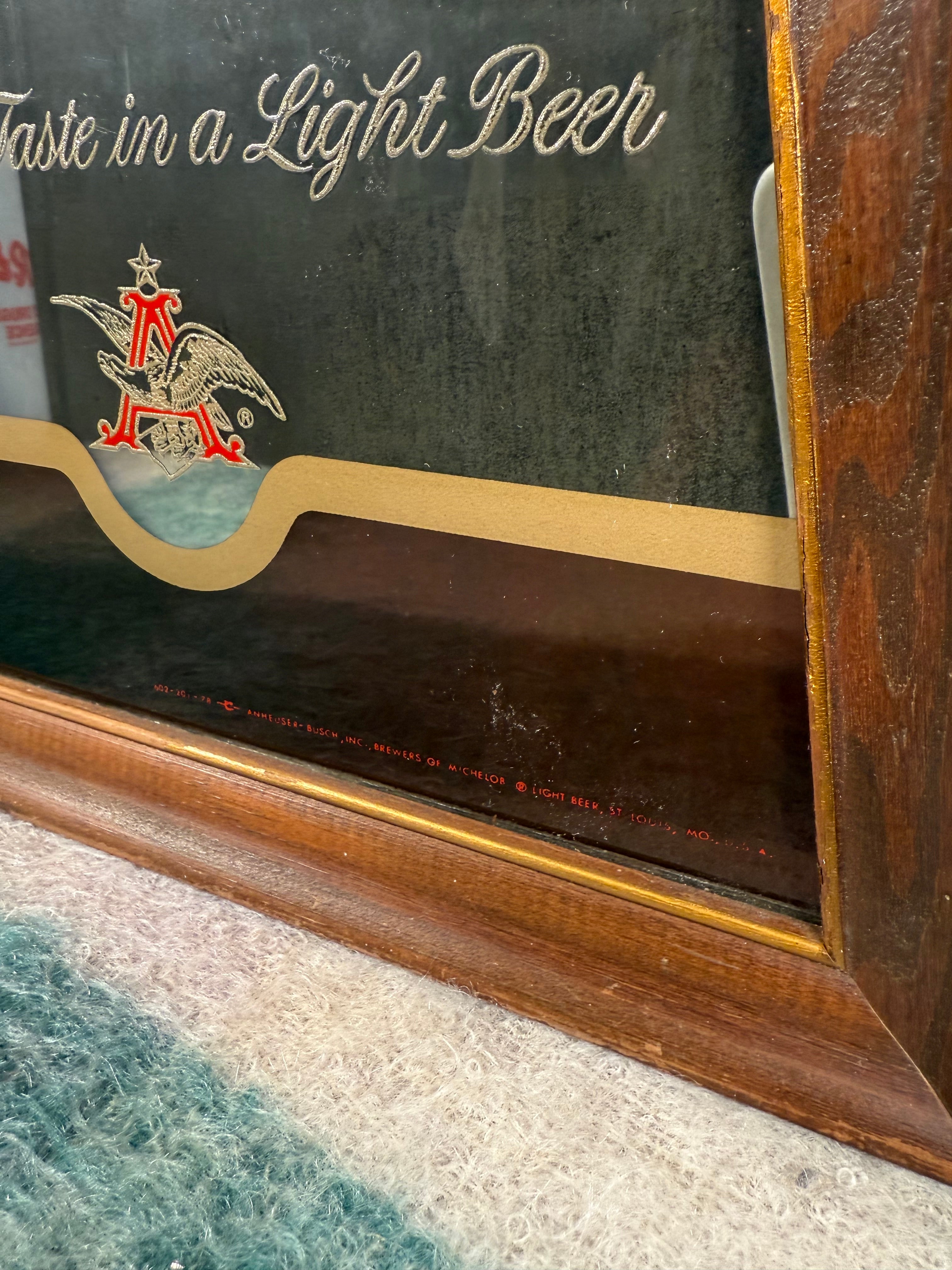 Vintage Michelob Bar Mirror (14x20inch)
