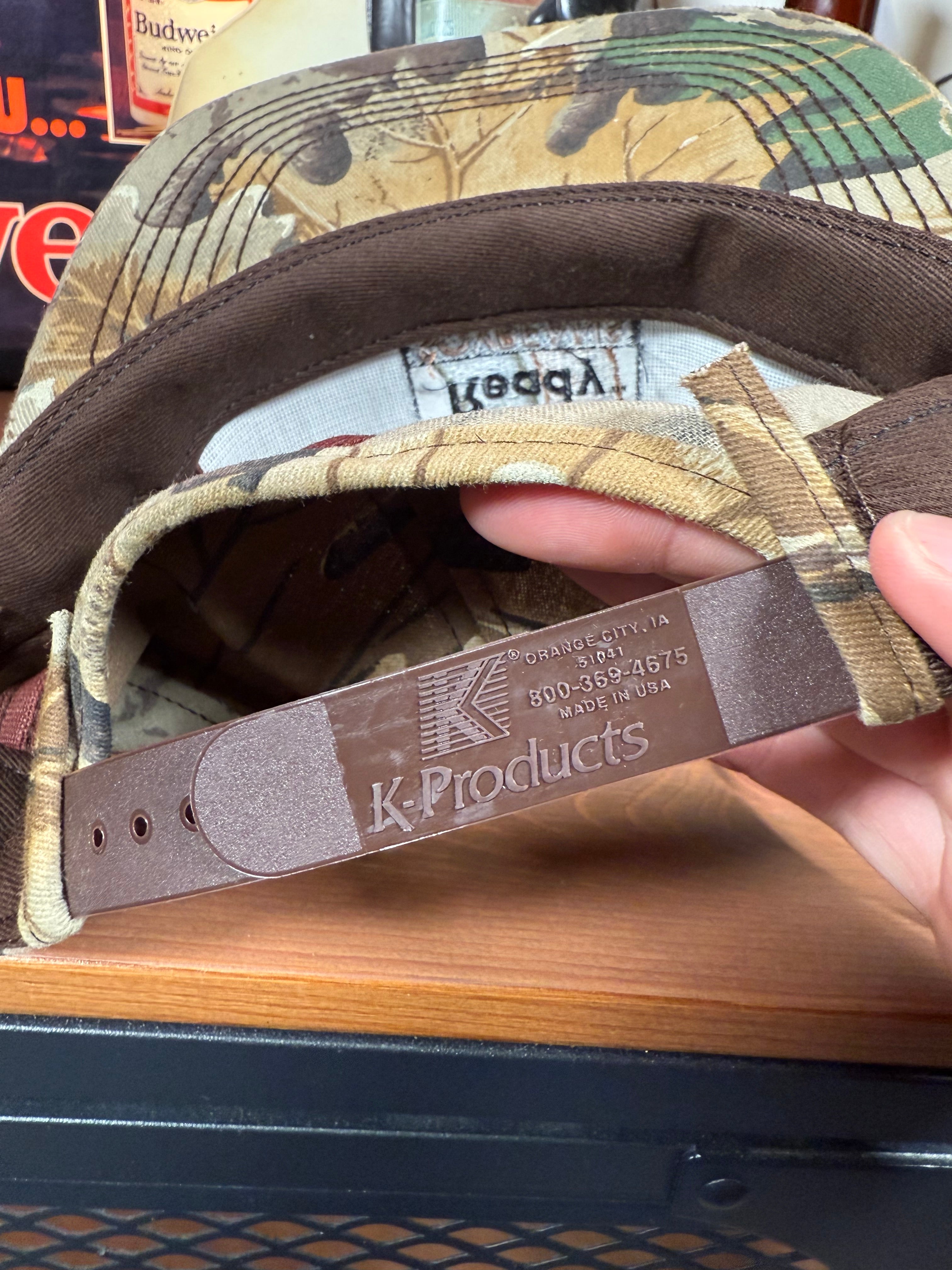 Vintage Roundup Ready Soybeans Camo K Products Snapback Hat