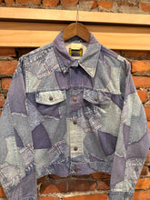 Load image into Gallery viewer, True Vintage Hayes Patchwork Pattern Jean Jacket (36, Small, see measurements)

