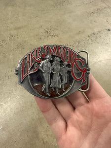 Vintage Line Dancing Belt Buckle