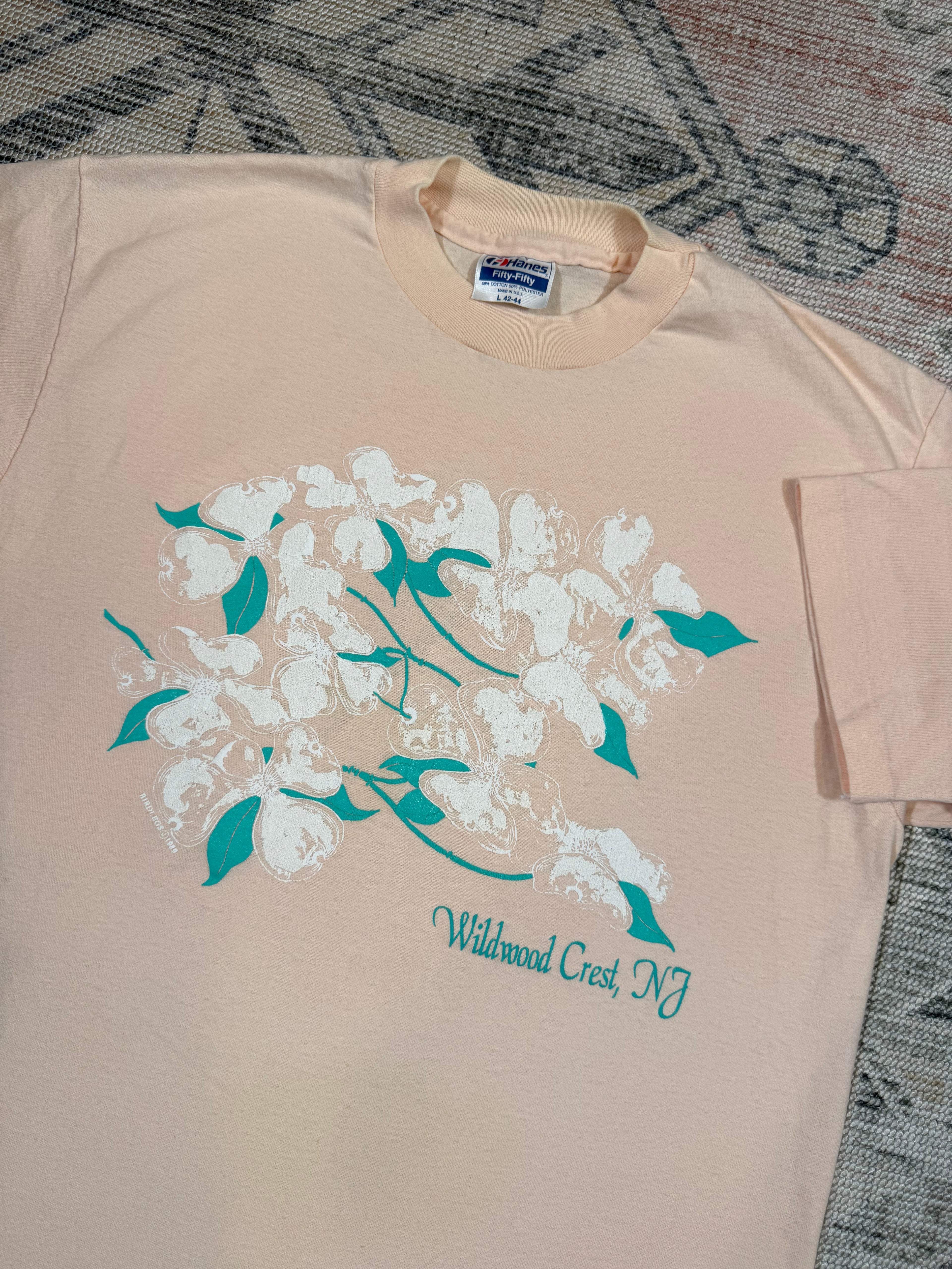 Vintage Wildwood Crest NJ Floral Shirt (M/L)
