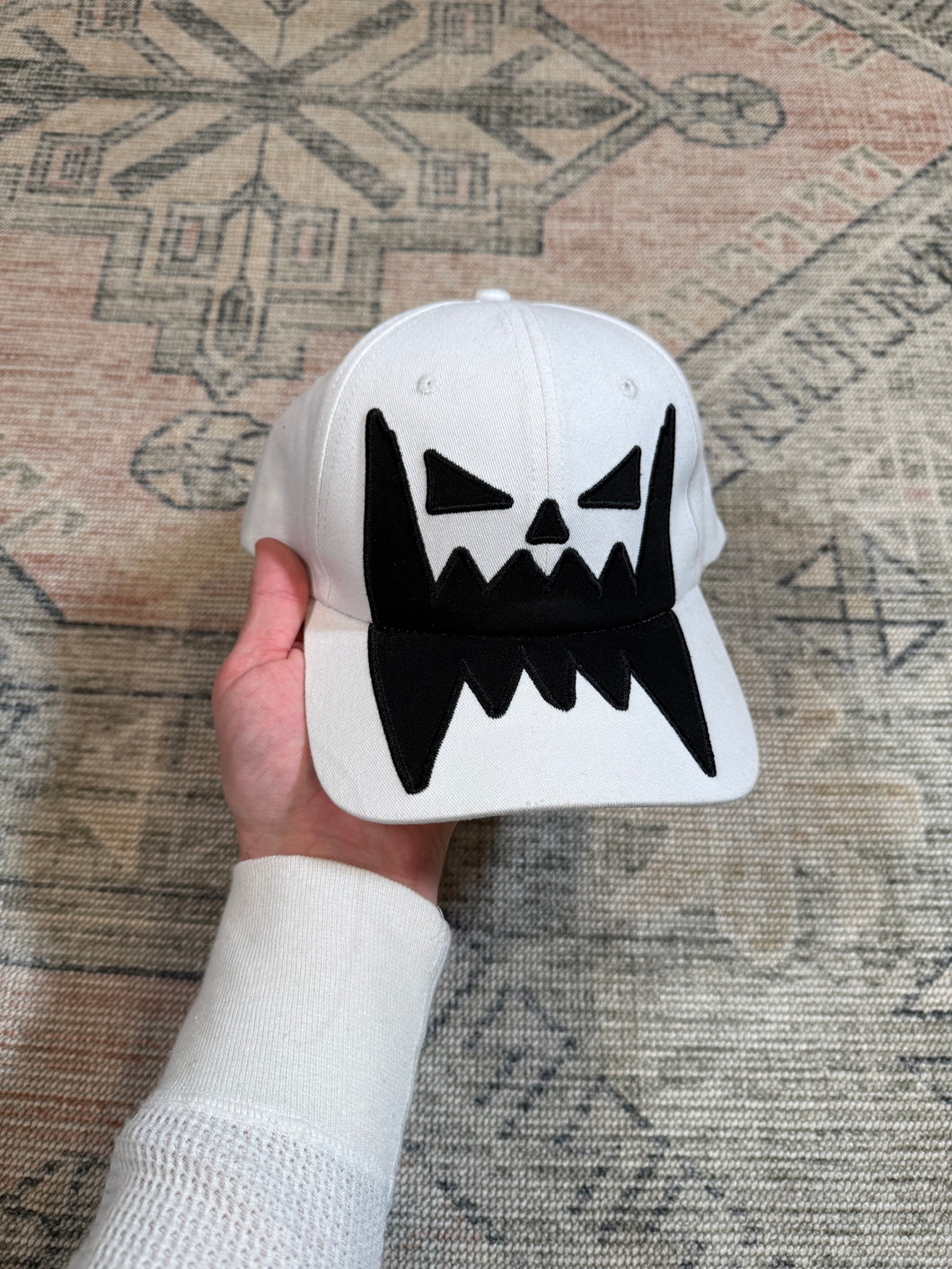 2024 Asspizza White Pumpkin Face Hat