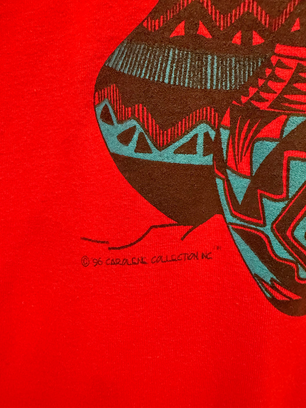 Vintage 1996 Native American Pottery Mock Neck Longsleeve (XXL)