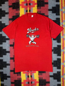 Vintage 80s Strohs Beer Weightlifting Team Shirt (XL)