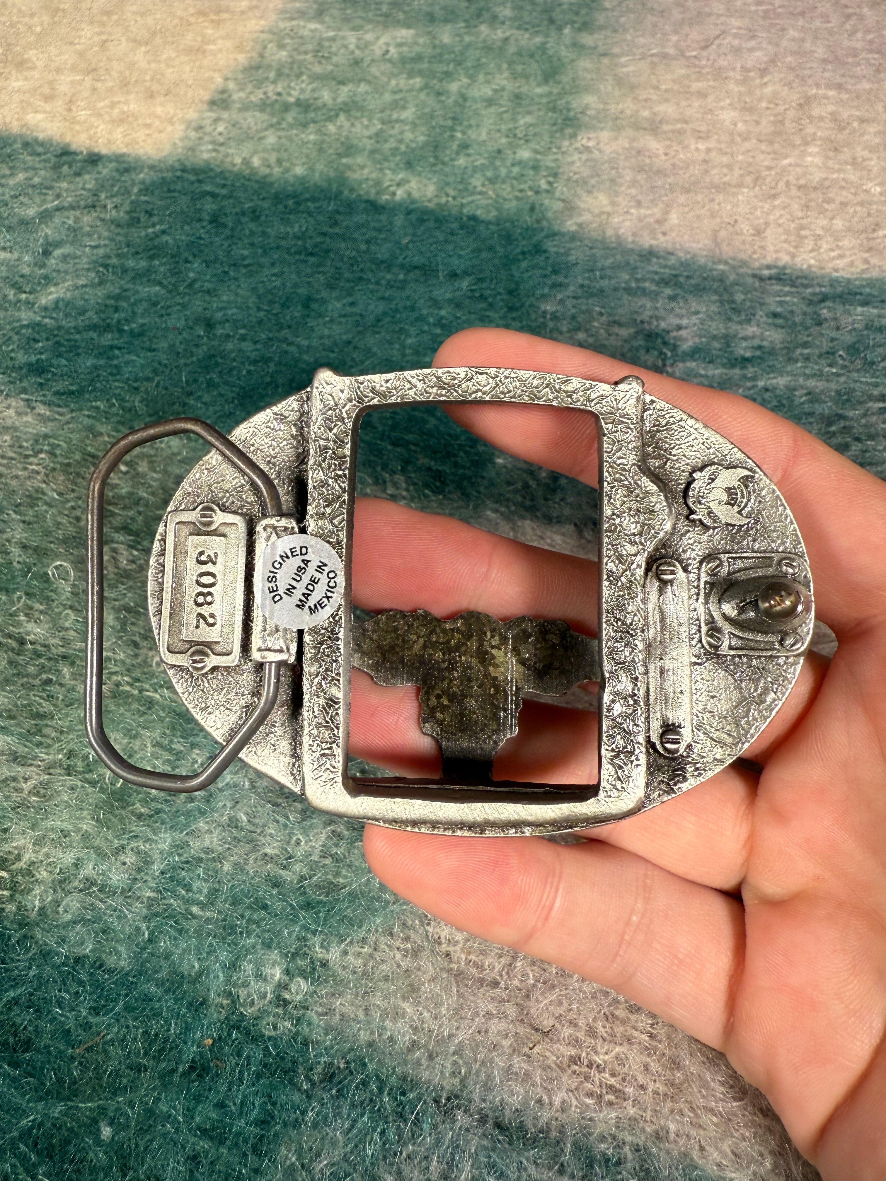 Vintage Zippo Lighter Holder Belt Buckle
