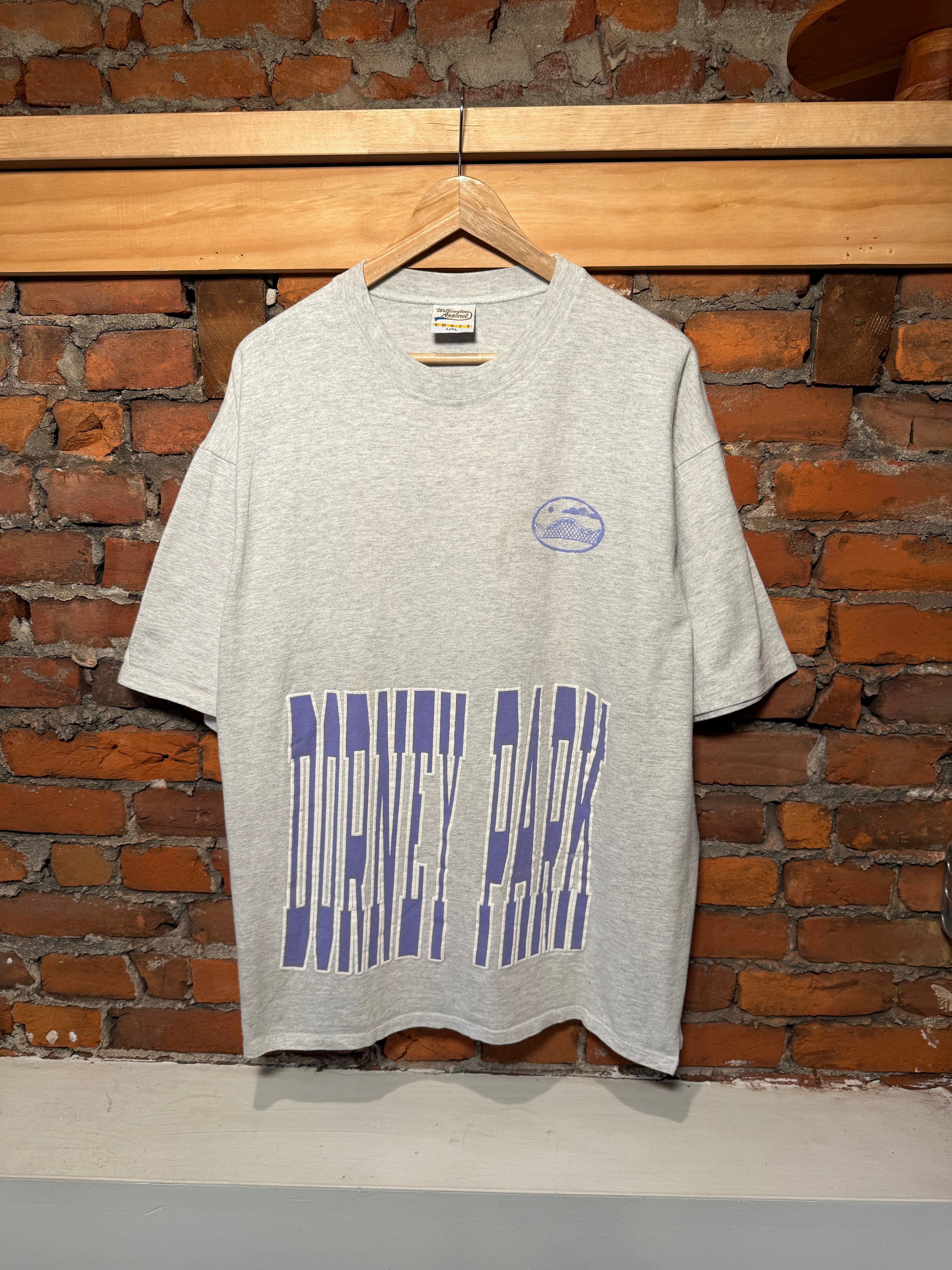 Vintage 90s Dorney Park Puffy Print Tee (XL)