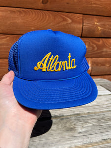 Vintage Atlanta Embroidered Trucker Hat