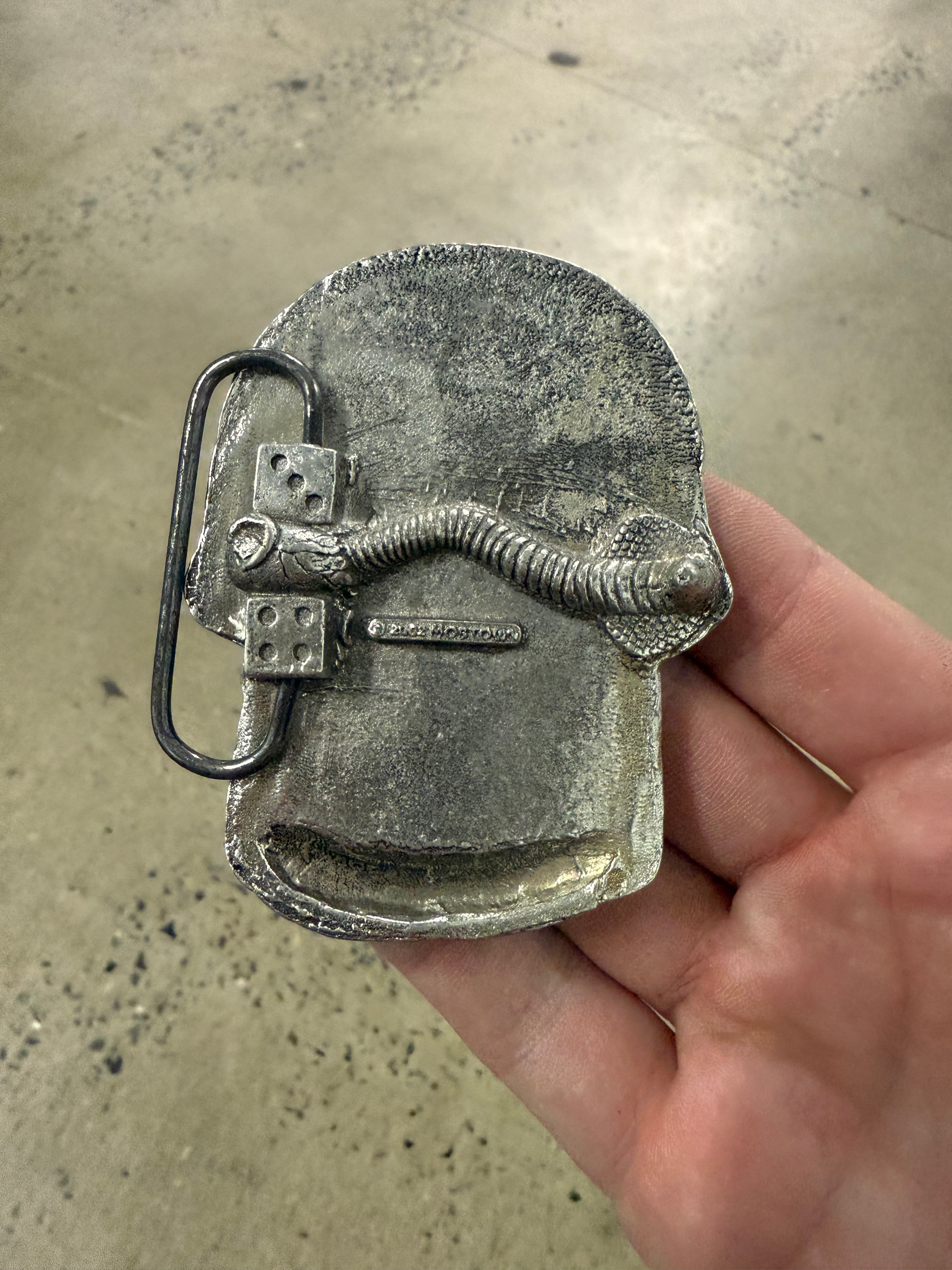 Vintage 2002 Skull Belt Buckle